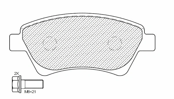 Kit de plaquettes de frein, frein à disque KLAXCAR FRANCE 24987z
