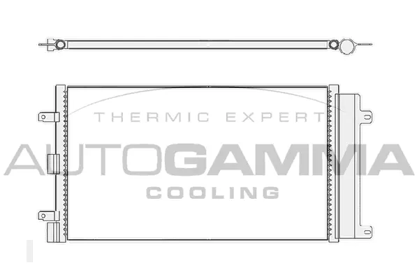 Condenseur, climatisation AUTOGAMMA 104777