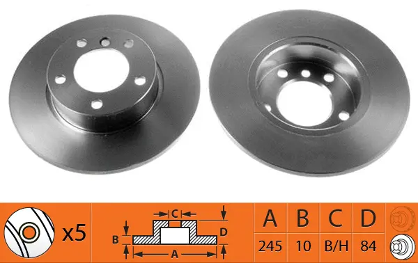 Disque de frein SB BR33118