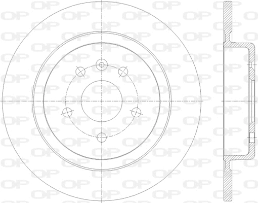 Disque de frein OPEN PARTS BDA2816.10
