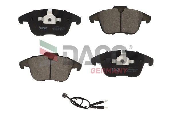 Kit de plaquettes de frein, frein à disque DACO Germany 320640