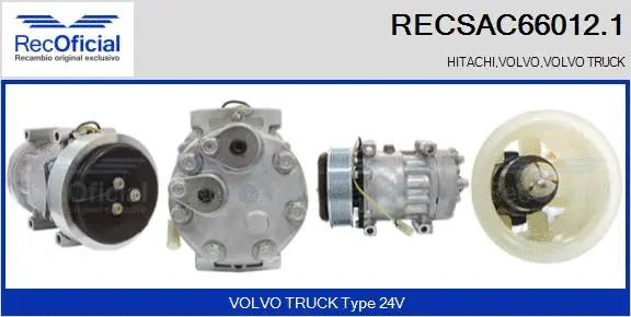 Compresseur, climatisation RECOFICIAL RECSAC66012.1