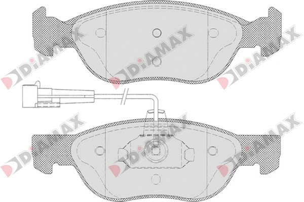 Kit de plaquettes de frein, frein à disque DIAMAX N09100
