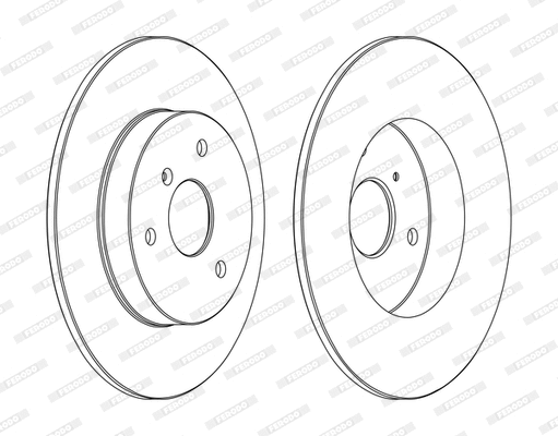 Disque de frein FERODO DDF1111C-1-D