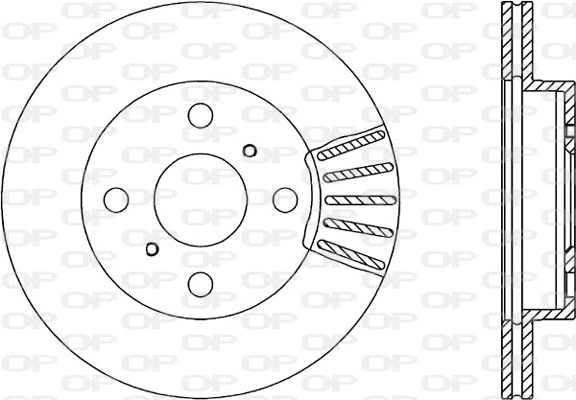 Disque de frein OPEN PARTS BDR1841.20
