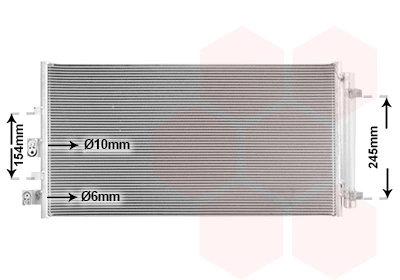Condenseur, climatisation VAN WEZEL 18015719