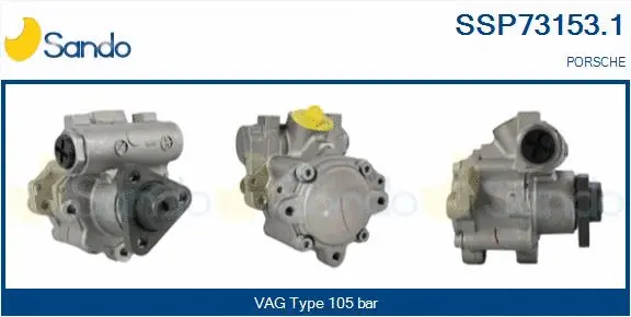 Pompe hydraulique, direction SANDO SSP73153.1
