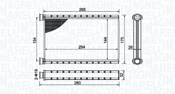 Système de chauffage MAGNETI MARELLI 350218504000