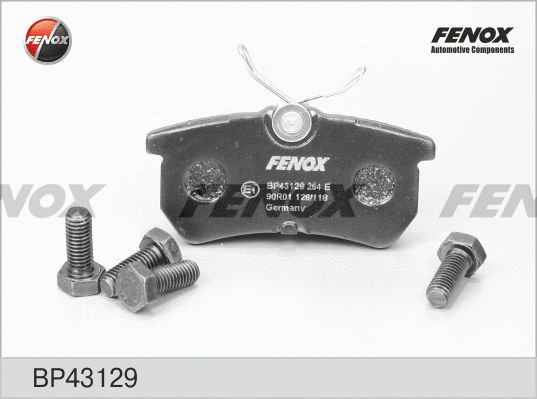 Kit de plaquettes de frein, frein à disque FENOX BP43129
