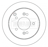 Disque de frein BORG & BECK BBD4540