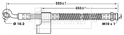 Flexible de frein BORG & BECK BBH7037