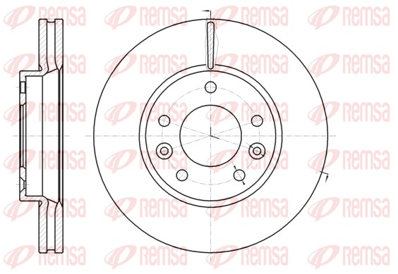 Disque de frein REMSA 61294.10
