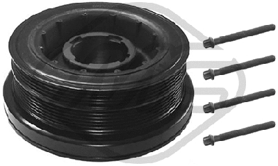 Kit de poulies, vilebrequin Metalcaucho 15480