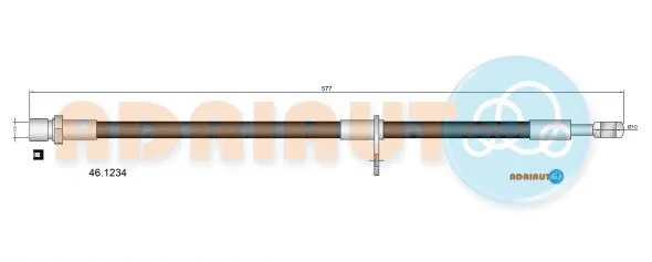 Flexible de frein ADRIAUTO 46.1234