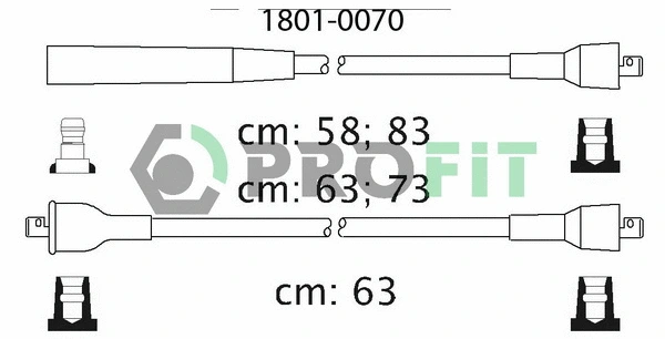 Kit de câbles d'allumage PROFIT 1801-0070