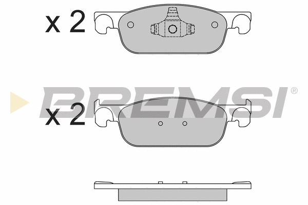 Kit de plaquettes de frein, frein à disque BREMSI BP3662