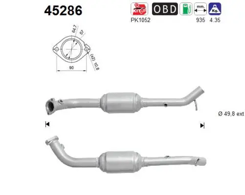 Catalyseur AS 45286