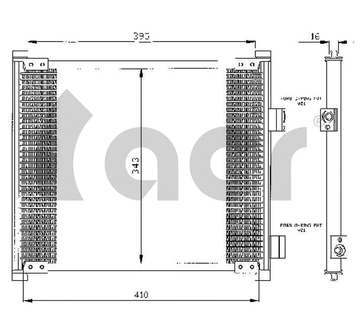 Condenseur, climatisation ACR 300055