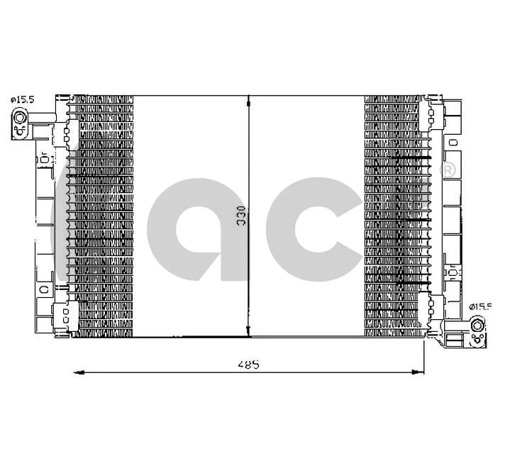 Condenseur, climatisation ACR 300488