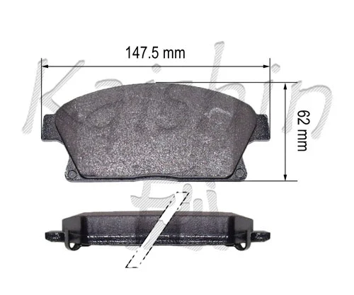 Kit de plaquettes de frein, frein à disque KAISHIN FK10178