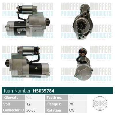 Démarreur HOFFER H5035784