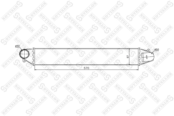 Refroidisseur d'air de suralimentation STELLOX 10-40100-SX