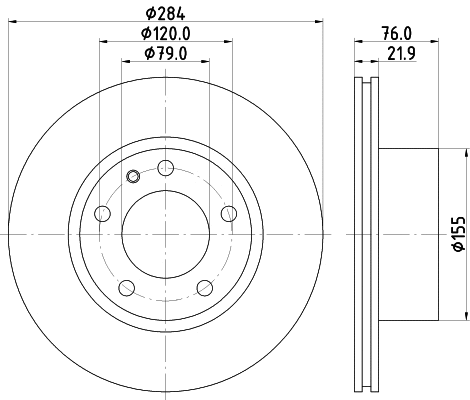 Disque de frein MINTEX MDC283