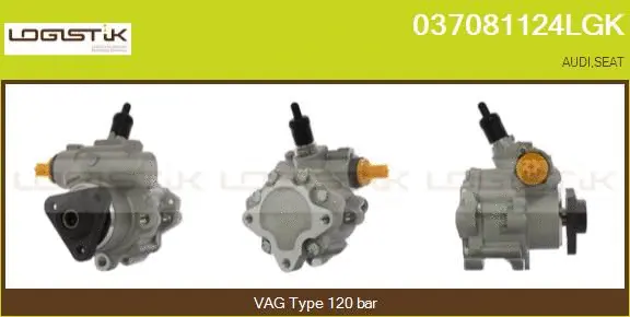 Pompe hydraulique, direction LGK 037081124LGK