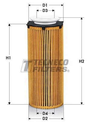 Filtre à huile TECNECO FILTERS OL0720/3E