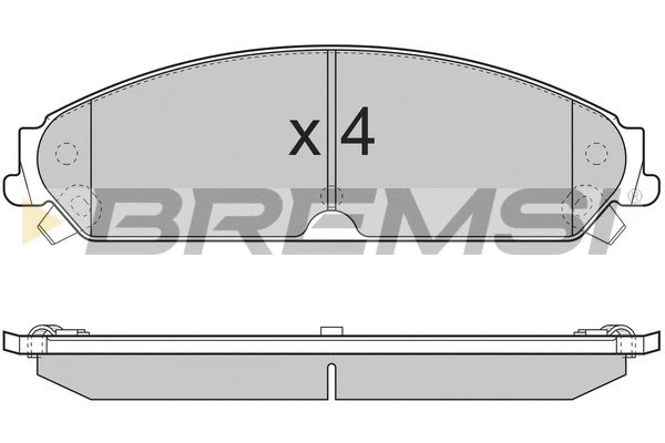 Kit de plaquettes de frein, frein à disque BREMSI BP3277