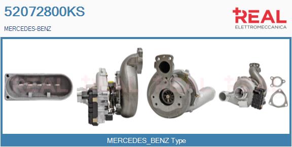 Turbocompresseur, suralimentation REAL 52072800KS
