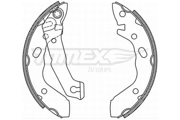 Jeu de mâchoires de frein TOMEX Brakes TX 21-37