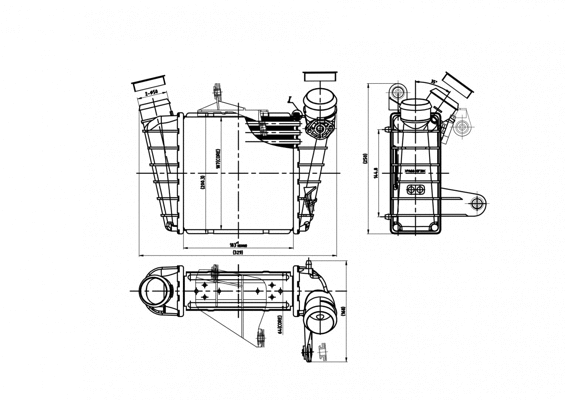 Refroidisseur d'air de suralimentation HART 612 724