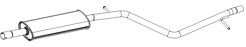 Silencieux central Vellerand 15017