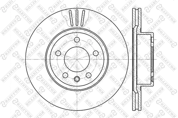 Disque de frein STELLOX 6020-3620V-SX
