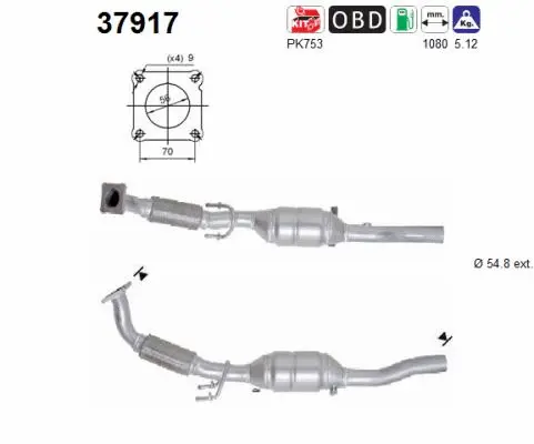Catalyseur AS 37917