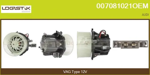 Pulseur d'air habitacle LGK 007081021OEM