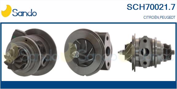 Groupe carter, turbocompresseur SANDO SCH70021.7