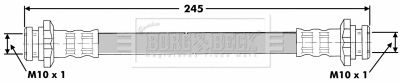 Flexible de frein BORG & BECK BBH6772