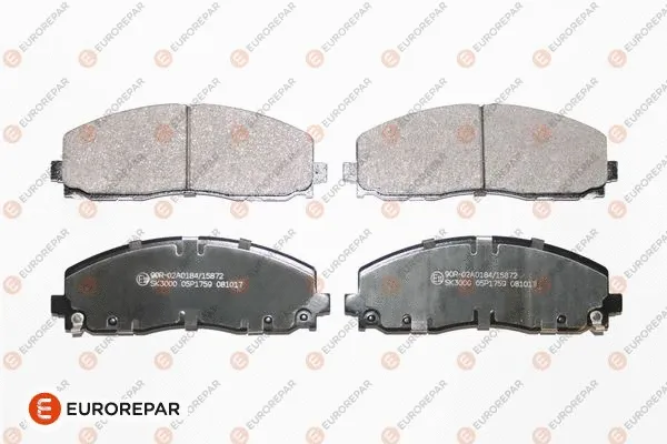 Kit de plaquettes de frein, frein à disque EUROREPAR 1681165780