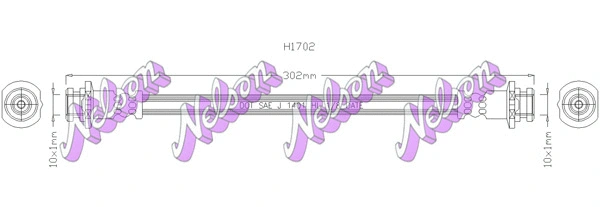 Flexible de frein KAWE H1702