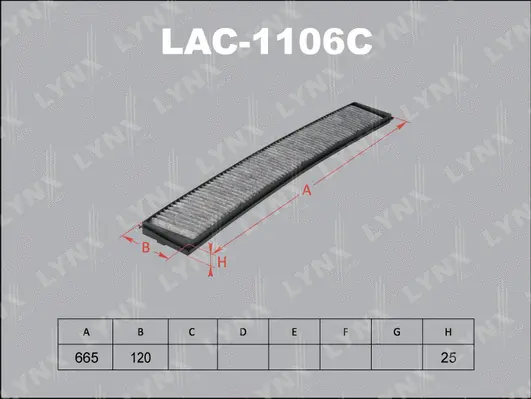 Filtre, air de l'habitacle LYNXAUTO LAC-1106C