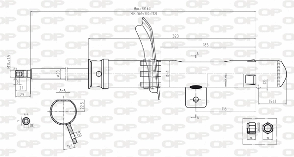 Amortisseur OPEN PARTS SAB8111.31