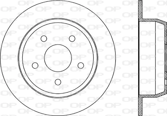 Disque de frein OPEN PARTS BDR1862.10