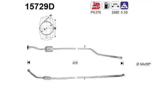 Catalyseur AS 15729D
