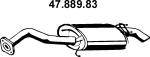 Silencieux arrière EBERSPÄCHER 47.889.83