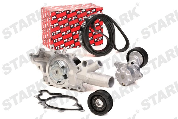 Pompe à eau+Jeu de courroie trapézoïdale à nervures Stark SKPRB-5160001