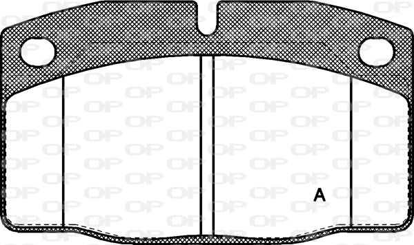 Kit de plaquettes de frein, frein à disque OPEN PARTS BPA0101.20
