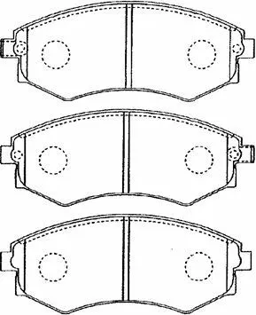 Kit de plaquettes de frein, frein à disque AISIN B1N021