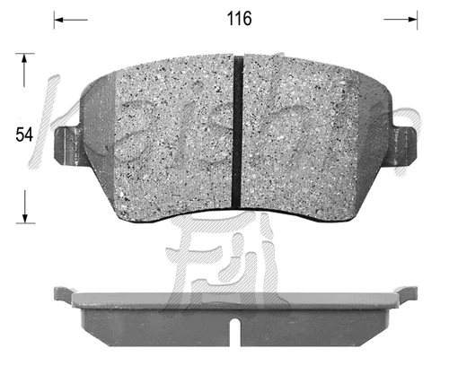 Kit de plaquettes de frein, frein à disque KAISHIN FK1261